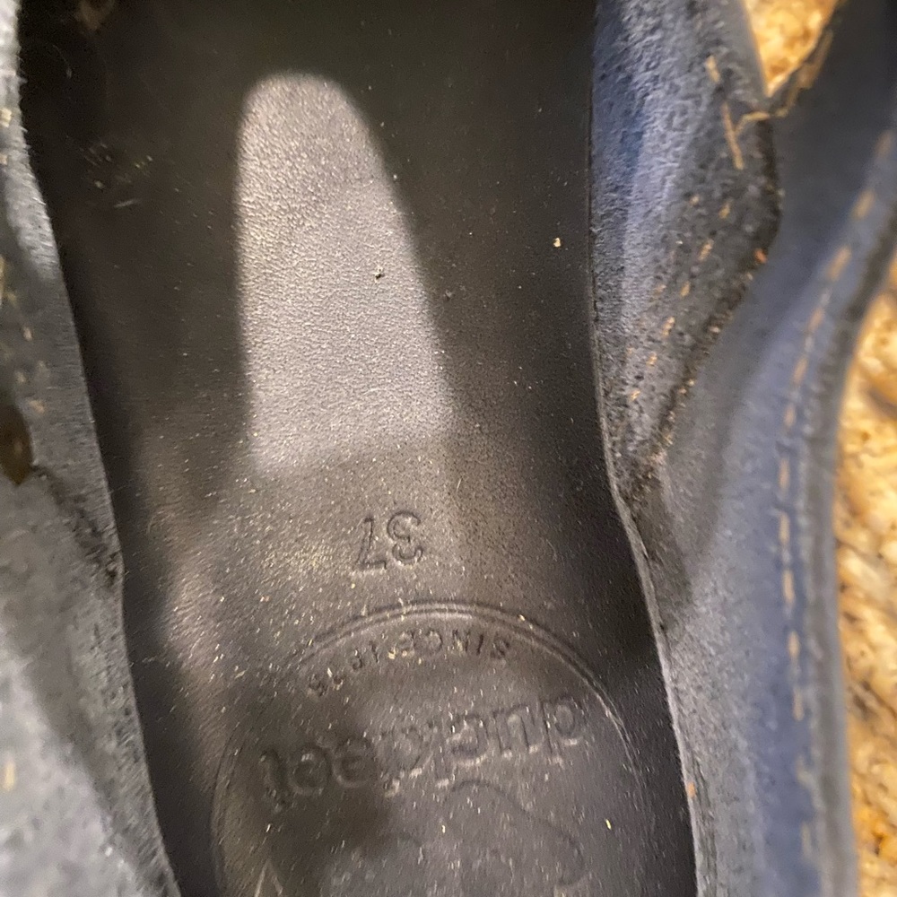 Navy blue Duckfeet  Mary Jane’s . Worn once . Sized at 37